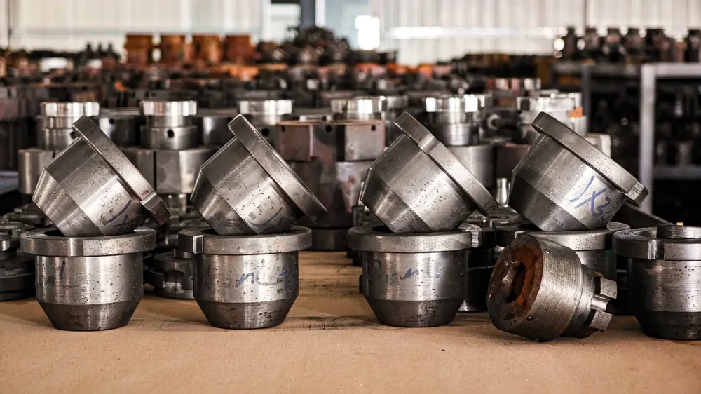 Cast iron glass bottle molds