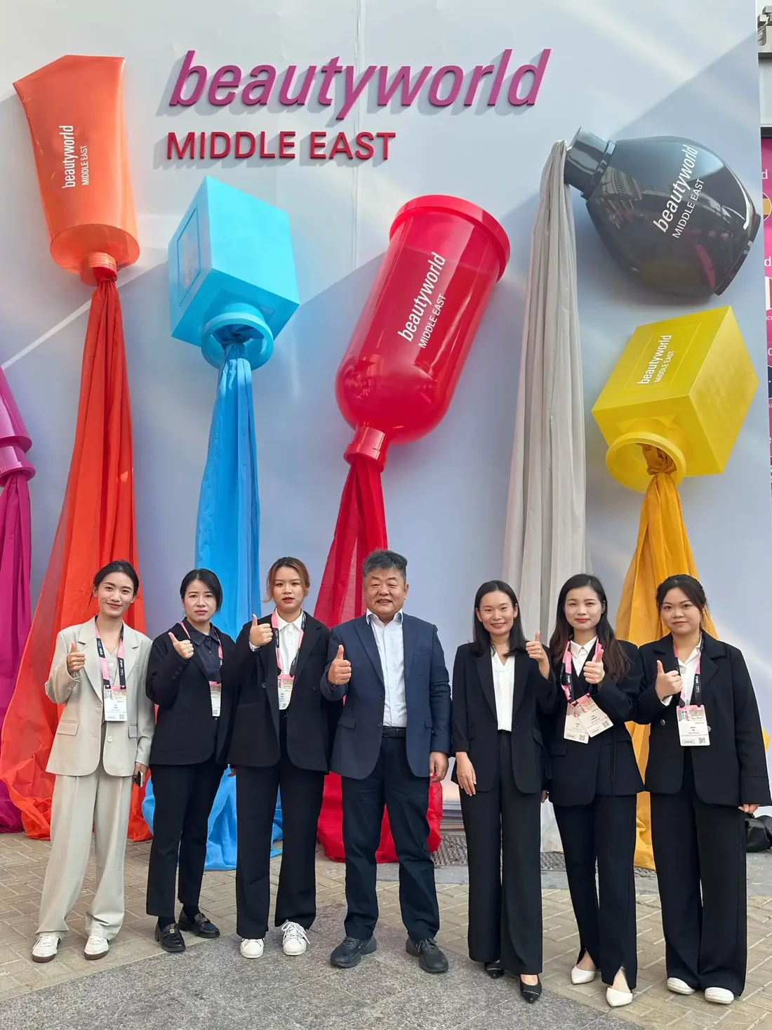 The Jarsking team at Beautyworld Middle East in Dubai